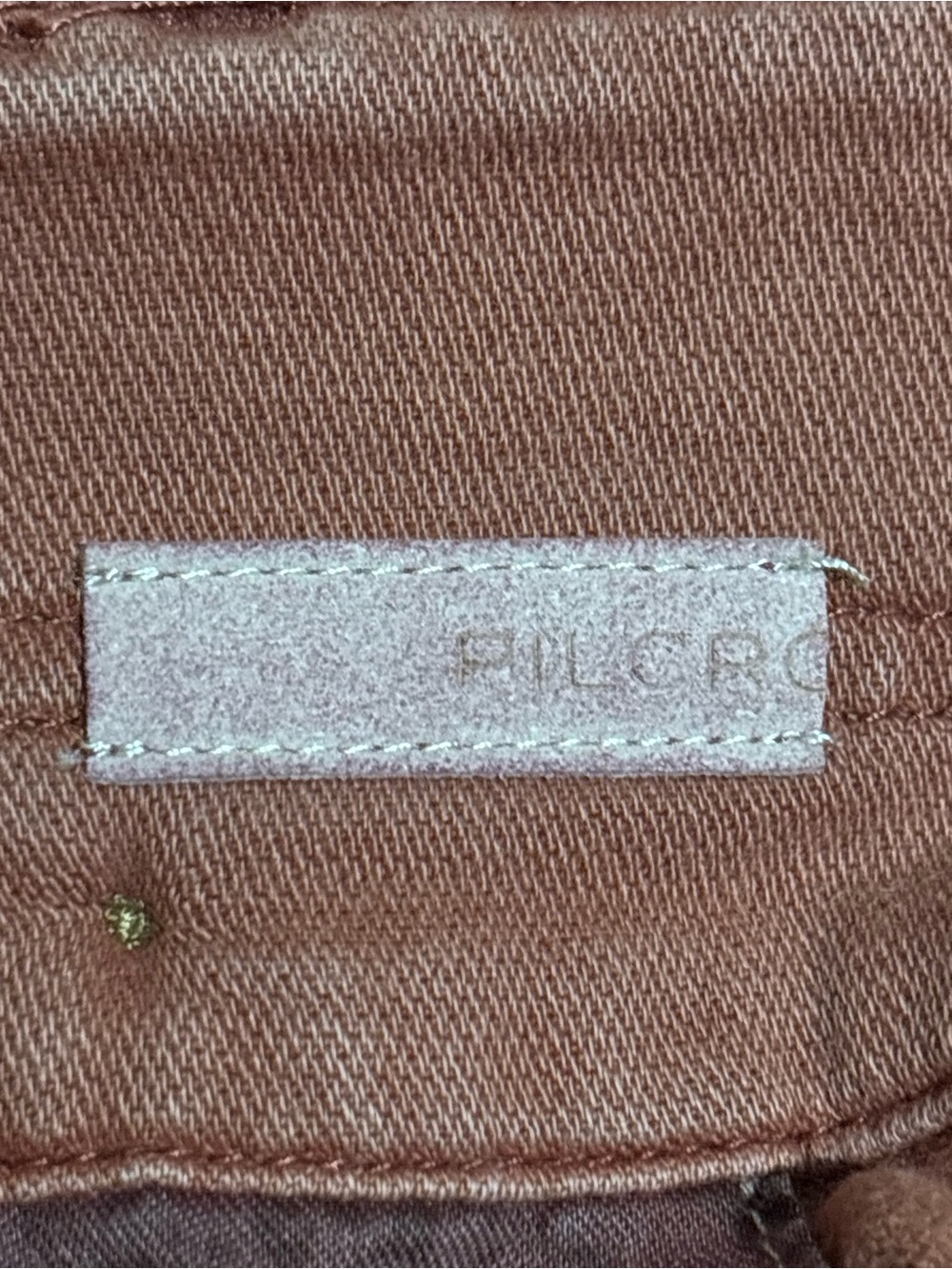 Pilcro Wide-Leg Cargo Pants — Rust Brown - Picture 7 of 8